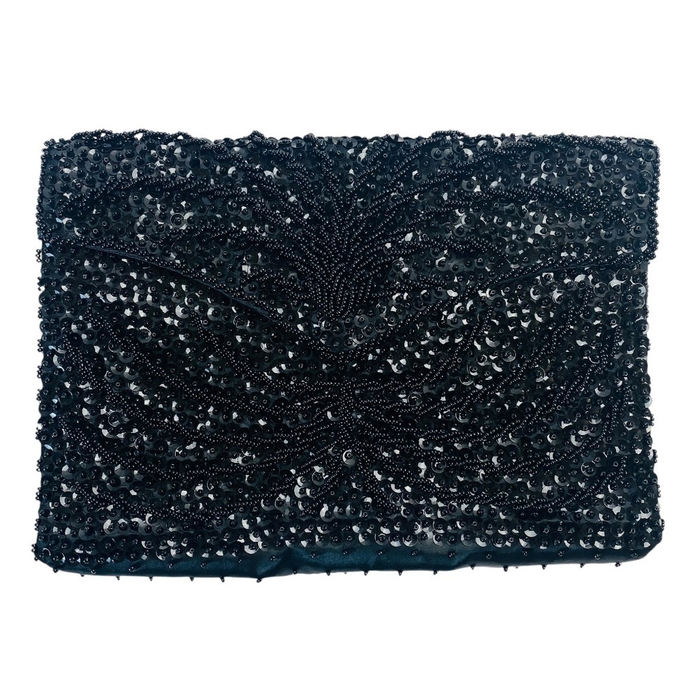 RICHERE BAG by Walborg Vintage Beaded Evening Clutch made in Hong Kong